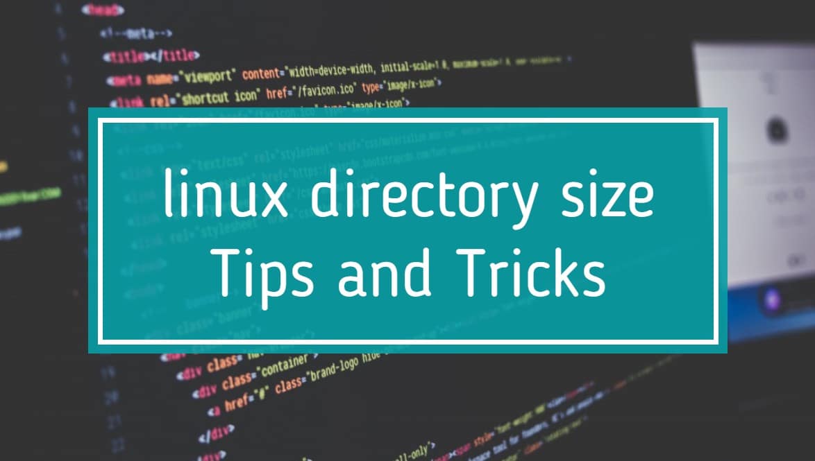 linux directory size My Random Tips