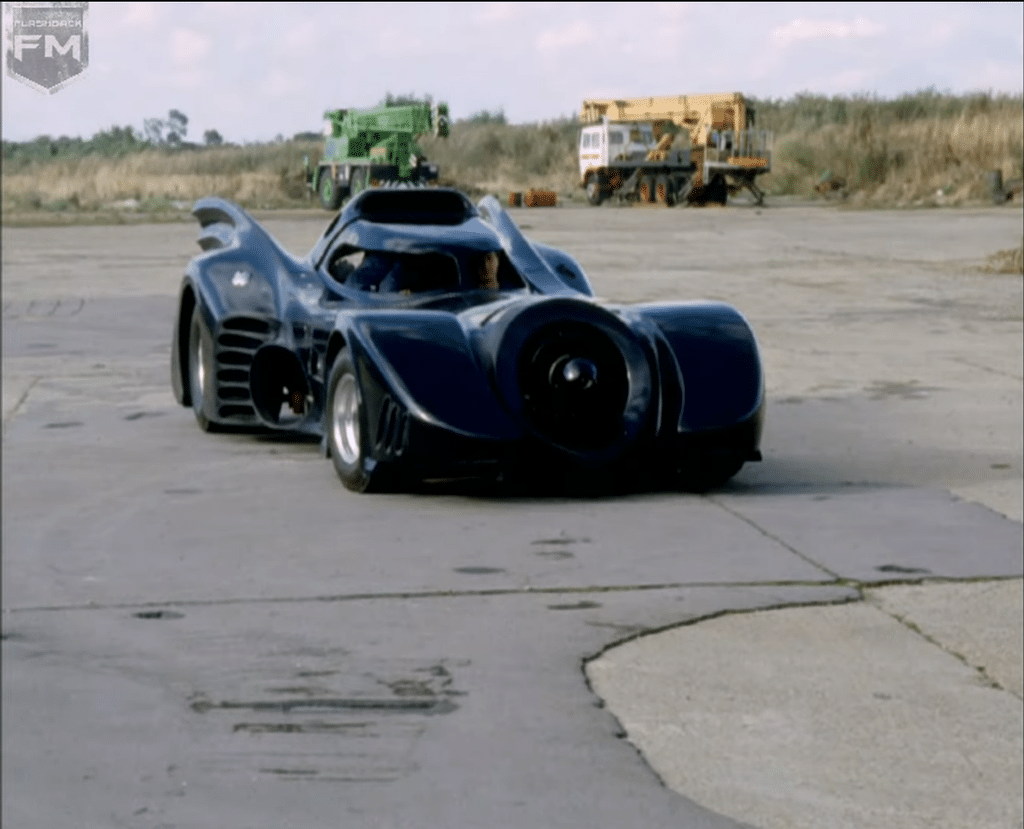 Hollywood Is Suffering Cultural Amnesia 3 1989 Batman Batmobile being driven during an outdoor production test